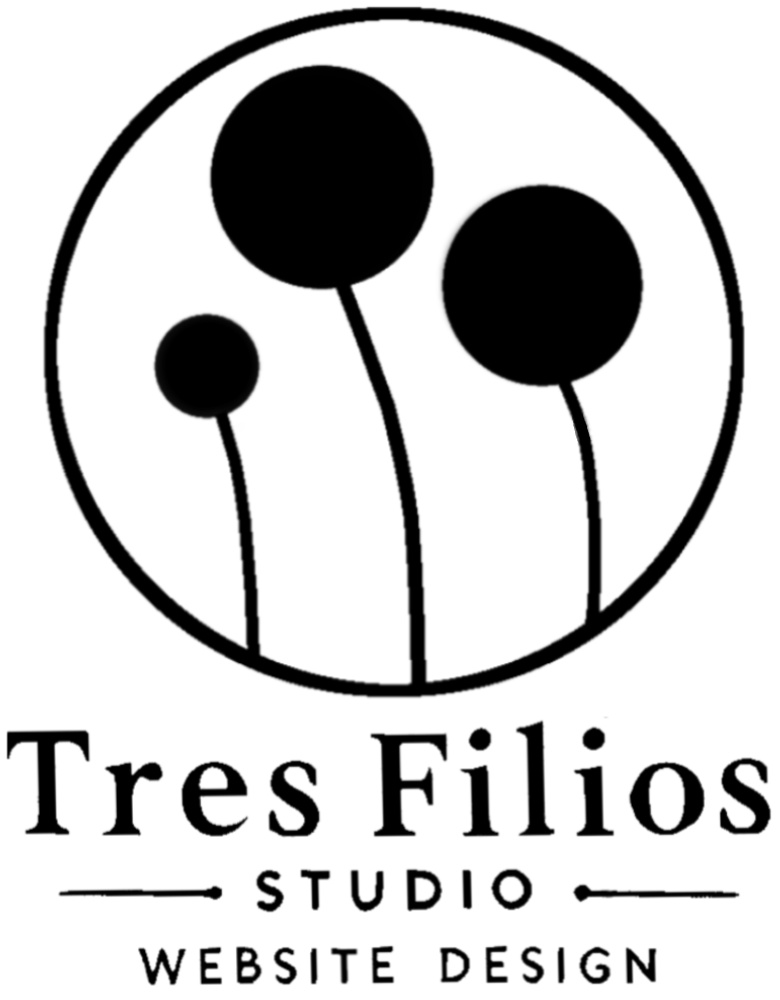 Logo Tres Filios Studio – tworzenie stron i copywriting