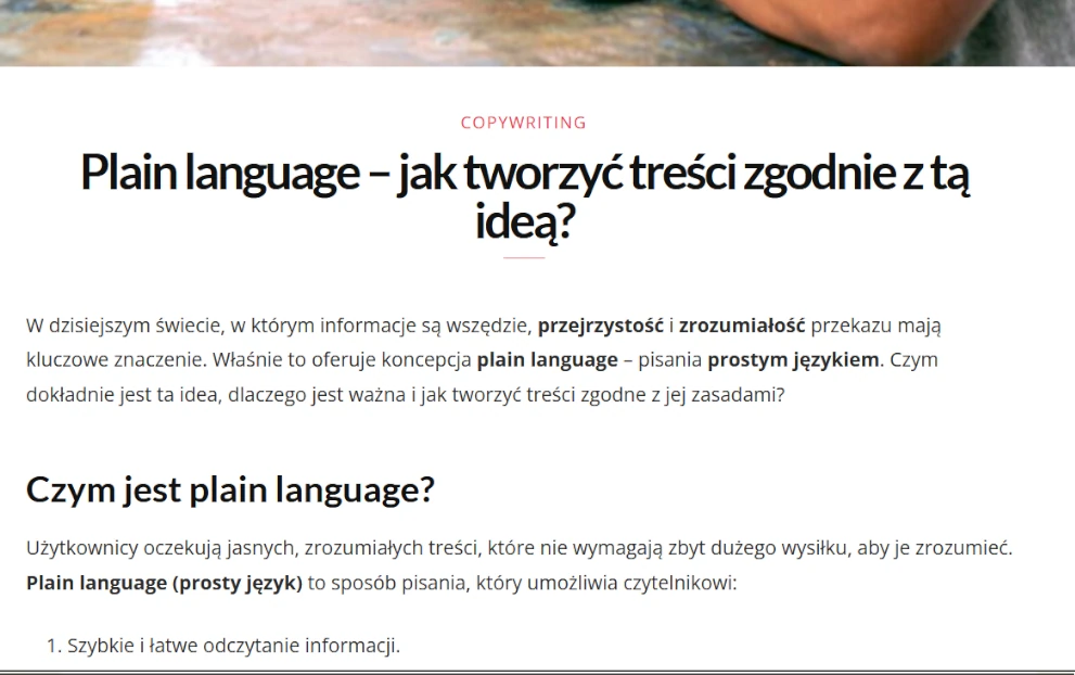 Plain language